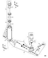Компоненты гидроподъема (Часть 1) 4-Х ТАКТНОГО ПЛМ MERCURY 30 Серийный номер от 0P153500 до 0P400999