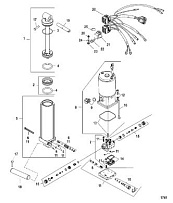 Гидроподъем 4-Х ТАКТНОГО ПЛМ MERCURY 30 Серийный номер от 0T409000 до 1B226999